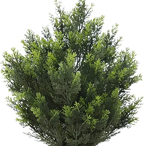 (Set Of 2) 24Inch/2 Foot Outdoor,Indoor Artificial Boxwood Plant Garden Torch Shaped Topiary Artificial Topiaries Bushes Potted Fake Plants Company Home Office Decor 4 (Set Of 2) 24Inch/2 Foot Outdoor,Indoor Artificial Boxwood Plant Garden Torch Shaped Topiary Artificial Topiaries Bushes Potted Fake Plants Company Home Office Decor - Image 4