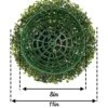 Gobograss Artificial Boxwood Topiary Ball - 2pcs 11 Inch 3 Layers Milan Grass Ball For Home Garden Wedding Party Decoration Environmental UV Protected Faux Boxwood Decorative Ball (11in) -Green Leaf Store 51ScliLa2aL
