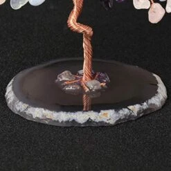 CrystalTears Crystal Gemstone Tree Amethyst Rose Quartz Aquamarine Crystal Money Tree Feng Shui Crystal Bonsai Tree For Good Luck Home Decoration 5.5"-6.3" 12 CrystalTears Crystal Gemstone Tree Amethyst Rose Quartz Aquamarine Crystal Money Tree Feng Shui Crystal Bonsai Tree For Good Luck Home Decoration 5.5"-6.3" -Green Leaf Store 51SqZlI07KL