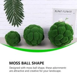 ZXLL 3in,4in,5in,6in,8in,12in,16in,20in Artificial Moss Balls,Natural Green,Not Easy To Fade,Faux Decorative Ball,Outdoor Garden,Artificial Boxwood Ball 1 Piece (Color : Green, Size : Ø30cm/12in) -Green Leaf Store 51Syqx4uEsS