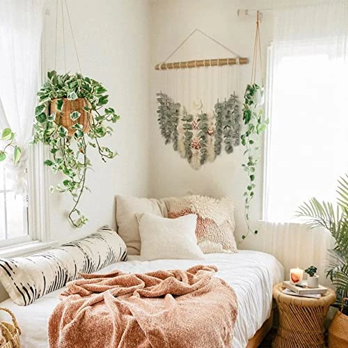 Boho Wall Decor Artificial Eucalyptus Greenery Wall Hanging Bathroom Decor Fake Eucalyptus Plants Leaves With Seashell On Stick Rustic Farmhouse Natural Home Decorations For Bedroom Nursery Kitchen 1 Boho Wall Decor Artificial Eucalyptus Greenery Wall Hanging Bathroom Decor Fake Eucalyptus Plants Leaves With Seashell On Stick Rustic Farmhouse Natural Home Decorations For Bedroom Nursery Kitchen