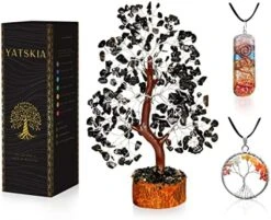 YATSKIA Seven Chakra Tree Of Life - Crystal Tree For Positive Energy - Tree Of Life Decor - Feng Shui Decor - Spiritual Gifts - 7 Chakra Tree, Money Tree - Stone Tree - Home Decor - Crystal Decor -Green Leaf Store 51Tkc0ocsyL. AC