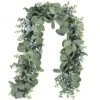 Winlyn 5.9' Long Faux Eucalyptus Leaves Greenery Garland Artificial Silver Dollar Eucalyptus Garland In Grey Green Wedding Arch Swag Backdrop Garland Doorways Table Runner Garland Indoor Outdoor 12 Winlyn 5.9' Long Faux Eucalyptus Leaves Greenery Garland Artificial Silver Dollar Eucalyptus Garland In Grey Green Wedding Arch Swag Backdrop Garland Doorways Table Runner Garland Indoor Outdoor -Green Leaf Store 51UUnNixO5L