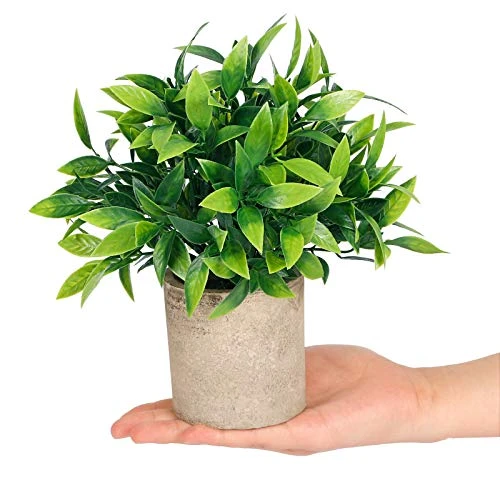 CEWOR Artificial Potted Plants, Mini Fake Plant Greenery Decoration For Barhroom Shelf Home Office Desk Table Indoor Decor, 4 Pack 4 CEWOR Artificial Potted Plants, Mini Fake Plant Greenery Decoration For Barhroom Shelf Home Office Desk Table Indoor Decor, 4 Pack - Image 4