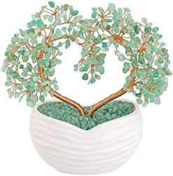 Jovivi Amethyst Crystal Heart Money Tree Healing Gemstone Bonsai Ornament For Wedding Ceremony Reiki Balancing Energy Meditation Feng Shui Wealth & Good Luck Home Indoor Office Decor 7.87"-8.26" -Green Leaf Store 51Vy dAzaFL. AC