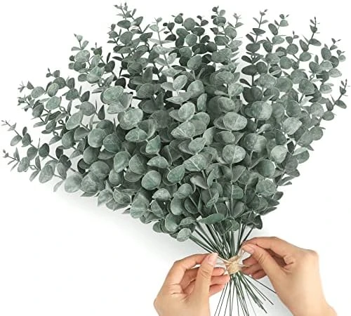 FUNARTY 15pcs Artificial Eucalyptus Leaves Stems 18" Tall Greenery Decor Faux Eucalyptuses Real Touch For Wedding Bouquet Centerpiece Home Decor 8 FUNARTY 15pcs Artificial Eucalyptus Leaves Stems 18" Tall Greenery Decor Faux Eucalyptuses Real Touch For Wedding Bouquet Centerpiece Home Decor - Image 8