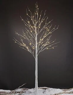LIGHTSHARE 4 Feet 6 Feet And 8 Feet Birch Tree,Warm White, For Home,Pack Of 3, Festival, Party, And Christmas Decoration, Indoor And Outdoor Use -Green Leaf Store 51XeUfU2O2L. AC