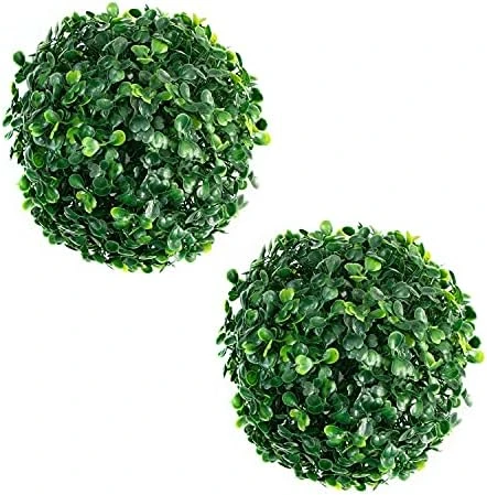 Azure Zone, Pack Of 6 4" Artificial Boxwood Topiary Ball Green Plant Balls Decorative Greenery Filler Ball For Garden Home 10 Azure Zone, Pack Of 6 4" Artificial Boxwood Topiary Ball Green Plant Balls Decorative Greenery Filler Ball For Garden Home - Image 10