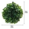 EXCEART Front Door Planters 6pcs Artificial Boxwood Ball Hanging Topiary Ball Buxus Grass Plant Decor 10cm Garden Spheres -Green Leaf Store 51YWBgG9TLL