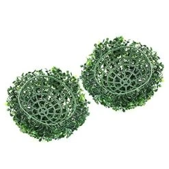LUYANhapy9 Artificial Plant Ball, Fake Plant Topiary Tree Boxwood Home Outdoor Wedding Party Decoration Green 12cm/18cm/25cm/30cm 30 Cm 12 LUYANhapy9 Artificial Plant Ball, Fake Plant Topiary Tree Boxwood Home Outdoor Wedding Party Decoration Green 12cm/18cm/25cm/30cm 30 Cm -Green Leaf Store 51YiovzqBjL 4