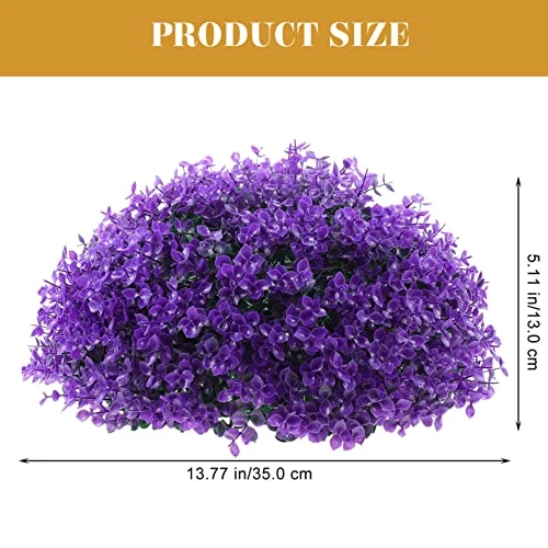 Healifty Home Decor Fake Plants Artificial Boxwood Topiary Plant Decorative Faux Boxwood Lifelike Plant Sphere For Indoor Outdoor Garden Lawn Wedding Party Decor Purple Artificial Grass Fake Plants 6 Healifty Home Decor Fake Plants Artificial Boxwood Topiary Plant Decorative Faux Boxwood Lifelike Plant Sphere For Indoor Outdoor Garden Lawn Wedding Party Decor Purple Artificial Grass Fake Plants - Image 6