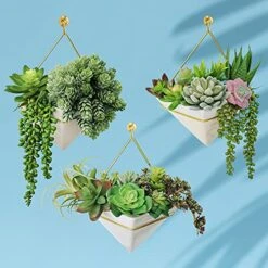 Winlyn 22 Pcs Bulk Artificial Succulents Plants Unpotted Small Aloe Hanging String Of Pearls Cactus Green Fake Succulents For Succulent Garden Arrangement Centerpiece Wall Indoor Outdoor Home Decor -Green Leaf Store 51ZP7z3C0LL
