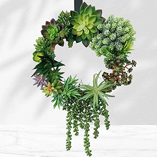 Winlyn 19 Pcs Assorted Artificial Succulents Plants Unpotted Small Green Hanging Succulent Aloe Fake Cacti Succulents Bulk For Succulent Garden Centerpiece Wreath Arrangement Indoor Outdoor Home Decor 4 Winlyn 19 Pcs Assorted Artificial Succulents Plants Unpotted Small Green Hanging Succulent Aloe Fake Cacti Succulents Bulk For Succulent Garden Centerpiece Wreath Arrangement Indoor Outdoor Home Decor - Image 4
