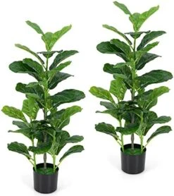 BestComfort 3ft Artificial Boxwood Topiary Tower Tree Set Of 2, Faux Plant Greenery Decor For House Garden Office And Store Decoration, Faux Potted Boxwood Plant, No Maintenance -Green Leaf Store 51apUvHMwhL. AC