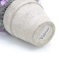 Velener Mini Artificial Flowers Provence Lavender Arrangements In Pots For Home Decor (Purple) -Green Leaf Store 51awHo5nWRL