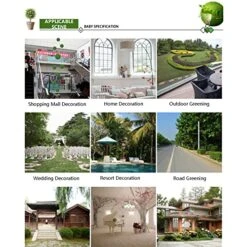 Artificial Grass Balls 20inch, Artificial Boxwood Topiary Ball, Artificial Plant Topiary Balls Realistic Color For Backyard, Balcony, Garden, Wedding Party, Home Office 19 Artificial Grass Balls 20inch, Artificial Boxwood Topiary Ball, Artificial Plant Topiary Balls Realistic Color For Backyard, Balcony, Garden, Wedding Party, Home Office -Green Leaf Store 51b0mXLvZBL