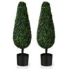 Goplus 3ft Artificial Boxwood Tower Topiary Trees, 2 Pack Faux Decorative Plants In Cement-Filled Plastic Pot, Fake Greenery Plants For Indoor Outdoor Home Office Garden Porch Decor 19 Goplus 3ft Artificial Boxwood Tower Topiary Trees, 2 Pack Faux Decorative Plants In Cement-Filled Plastic Pot, Fake Greenery Plants For Indoor Outdoor Home Office Garden Porch Decor -Green Leaf Store 51bPcAllb7L
