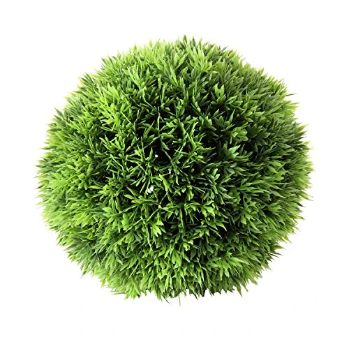 WHW Whole House Worlds Grammercy Grass Ball, 7 Inch Diameter, Lush Green, Topiary Bowl Filler Greenery Globe, Faux New Growth Texture, Reproduction, Plastic 1 WHW Whole House Worlds Grammercy Grass Ball, 7 Inch Diameter, Lush Green, Topiary Bowl Filler Greenery Globe, Faux New Growth Texture, Reproduction, Plastic