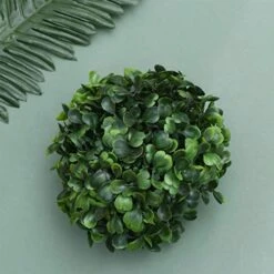 BESPORTBLE Front Door Planters 6pcs 10cm Artificial Topiary Ball DIY Simulation Decorative Green Plant Balls Wedding Boxwood Round Ball Decor For Home Shop Boxwood Topiary -Green Leaf Store 51c50wSoQqL