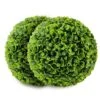 Sunnyglade 2 PCS 15.7 Inch 3 Layers Artificial Plant Topiary Ball Faux Boxwood Decorative Balls For Backyard, Balcony,Garden, Wedding And Home Décor -Green Leaf Store 51c8zklrvGL