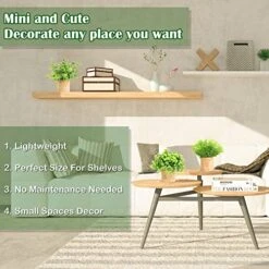 Joyhalo Fake Potted Plants - 3 Pack Artificial Plants In Pots Faux Plants Indoor For Home Room Bedroom Farmhouse Office Desk Decor -Green Leaf Store 51ckb6kFKXL