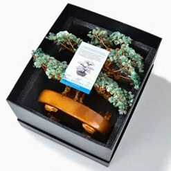 KALIFANO Natural Aventurine (1,251 Gemstone Count) Chakra Crystal Tree With Healing Properties - Bonsai Feng Shui Money Tree For Luck And Intelligence - 14" 16 KALIFANO Natural Aventurine (1,251 Gemstone Count) Chakra Crystal Tree With Healing Properties - Bonsai Feng Shui Money Tree For Luck And Intelligence - 14" -Green Leaf Store 51cqeOU4jkL