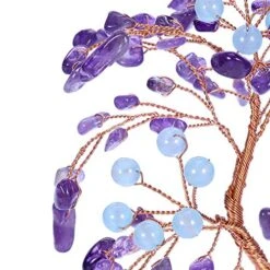 Jovivi Amethyst Crystal Tree With Aquamarine Round Beads, Clear Quartz Cluster Base Healing Crystals Feng Shui Bonsai Money Tree Home Office Desk Decor For Wealth And Luck 10 Jovivi Amethyst Crystal Tree With Aquamarine Round Beads, Clear Quartz Cluster Base Healing Crystals Feng Shui Bonsai Money Tree Home Office Desk Decor For Wealth And Luck -Green Leaf Store 51duQzS1udL