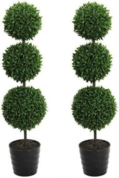 Admired By Nature Tabletop English Artificial Boxwood, Green (GTR7680-GREEN-2) -Green Leaf Store 51ezTdSe FL. AC