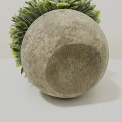 Nerseki Artificial Plants Plastic Mini Fake Fresh Lifelike Green Grass In Gray Pot For Home Decor (Snow-1) 7 Nerseki Artificial Plants Plastic Mini Fake Fresh Lifelike Green Grass In Gray Pot For Home Decor (Snow-1) -Green Leaf Store 51gAcvRGULL