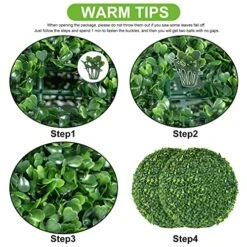 AILANDA 2 PCS 16 Inch Artificial Plant Topiary Ball For Outdoor UV Resistant Garden Spheres Decorative With 8 Layers Leaves Faux Boxwood Balls For Backyard, Balcony, Porch, Wedding And Home Décor 11 AILANDA 2 PCS 16 Inch Artificial Plant Topiary Ball For Outdoor UV Resistant Garden Spheres Decorative With 8 Layers Leaves Faux Boxwood Balls For Backyard, Balcony, Porch, Wedding And Home Décor -Green Leaf Store 51ggPGy4omL