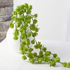 Factory Direct Craft Group Of 4 Green Cascading Artificial Hops Bushes For Home Decor | Indoor Or Outdoor Use | 26" L