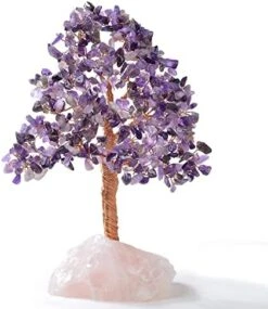 KALIFANO Premium Natural Tree Of Life (414 Gemstone Count) Chakra Crystal Tree With Rose Quartz Base With Healing Properties - Bonsai Feng Shui Money Tree For Healing And Luck 13 KALIFANO Premium Natural Tree Of Life (414 Gemstone Count) Chakra Crystal Tree With Rose Quartz Base With Healing Properties - Bonsai Feng Shui Money Tree For Healing And Luck -Green Leaf Store 51hexdwiDtL. AC