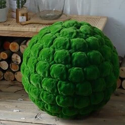 ZXLL 3in,4in,5in,6in,8in,12in,16in,20in Artificial Moss Balls,Natural Green,Not Easy To Fade,Faux Decorative Ball,Outdoor Garden,Artificial Boxwood Ball 1 Piece (Color : Green, Size : Ø30cm/12in) -Green Leaf Store 51jYHFP49YS