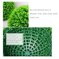 LXLTL Artificial Plants Grass Ball, Milan Grass Ball Topiary Ball Leaf Effect Ball Hanging UV Protected Green Topiary Hanging Balls For Outdoor And Indoor,20cm 11 LXLTL Artificial Plants Grass Ball, Milan Grass Ball Topiary Ball Leaf Effect Ball Hanging UV Protected Green Topiary Hanging Balls For Outdoor And Indoor,20cm -Green Leaf Store 51jcN2xyZ9L