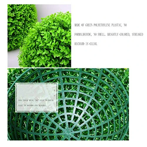 LXLTL Artificial Plants Grass Ball, Milan Grass Ball Topiary Ball Leaf Effect Ball Hanging UV Protected Green Topiary Hanging Balls For Outdoor And Indoor,20cm 4 LXLTL Artificial Plants Grass Ball, Milan Grass Ball Topiary Ball Leaf Effect Ball Hanging UV Protected Green Topiary Hanging Balls For Outdoor And Indoor,20cm - Image 4
