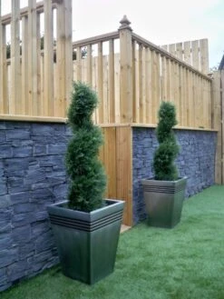 2 Best Artificial 90cm 3ft Cedar Spiral Trees Alt Boxwood Buxus -Green Leaf Store 51jjhyT90fL