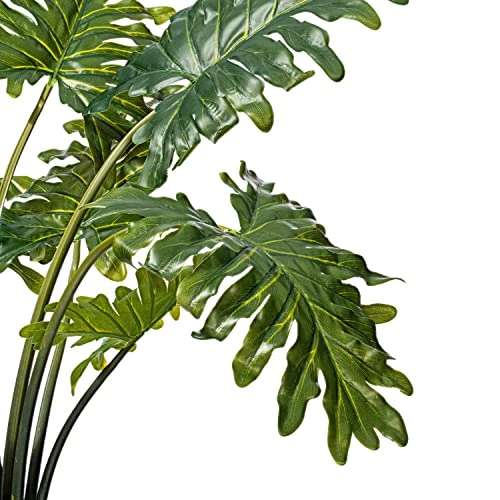 Vickerman Everyday Artificial Grand Philodendron Bush 25" Tall - Green Indoor Potted Philo Bush - Faux Decor For Home Or Office Greenery 5 Vickerman Everyday Artificial Grand Philodendron Bush 25" Tall - Green Indoor Potted Philo Bush - Faux Decor For Home Or Office Greenery - Image 5