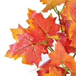 Sunrisee 2 Pcs Artificial Maple Shrubs Fake Plants Fall Maple Leaf Bunches For Halloween Home Garden Office Decor, 11.8'' -Green Leaf Store 51l4yE4i4GL