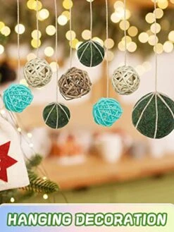 10Pack Decorative Faux Dried Moss Balls And 8Pack Wicker Rattan Balls- Artificial Green Plant Mossy Wicker Rattan Cord Balls Set For Summer Vase Dough Bowl Filler Home Garden Party Wedding Display 9 10Pack Decorative Faux Dried Moss Balls And 8Pack Wicker Rattan Balls- Artificial Green Plant Mossy Wicker Rattan Cord Balls Set For Summer Vase Dough Bowl Filler Home Garden Party Wedding Display -Green Leaf Store 51ljNlzgnkL