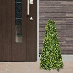 ECOOPTS 1 Piece Artificial Boxwood Trees UV Resistant Decorative Buxus Tower, Topiary Fake Tree Plant Decoration For Home Garden Indoor Outdoor 21 ECOOPTS 1 Piece Artificial Boxwood Trees UV Resistant Decorative Buxus Tower, Topiary Fake Tree Plant Decoration For Home Garden Indoor Outdoor -Green Leaf Store 51lpEPrzA L. AC 3