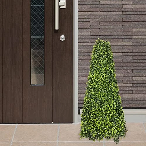 ECOOPTS 1 Piece Artificial Boxwood Trees UV Resistant Decorative Buxus Tower, Topiary Fake Tree Plant Decoration For Home Garden Indoor Outdoor 11 ECOOPTS 1 Piece Artificial Boxwood Trees UV Resistant Decorative Buxus Tower, Topiary Fake Tree Plant Decoration For Home Garden Indoor Outdoor - Image 11