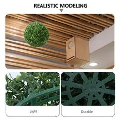 Abaodam Artificial Plant Topiary Ball Green Grass Decorative Balls Round Plastic Plant Ball Decoration For Wedding New Year Christmas Ceiling Garden Home Outdoor 23cm -Green Leaf Store 51mE0C8z2RL