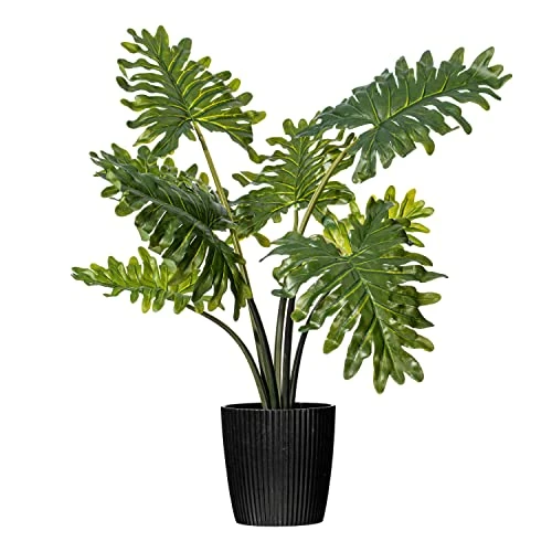 Vickerman Everyday Artificial Grand Philodendron Bush 25" Tall - Green Indoor Potted Philo Bush - Faux Decor For Home Or Office Greenery 1 Vickerman Everyday Artificial Grand Philodendron Bush 25" Tall - Green Indoor Potted Philo Bush - Faux Decor For Home Or Office Greenery