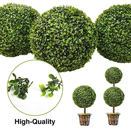 ROVOS Artificial Plant Topiary Ball Decorative For Garden Party Wedding Home Decor Decoration Outdoor Artificial Boxwood 2 ROVOS Artificial Plant Topiary Ball Decorative For Garden Party Wedding Home Decor Decoration Outdoor Artificial Boxwood - Image 2