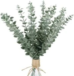 FUNARTY 15pcs Artificial Eucalyptus Leaves Stems 18" Tall Greenery Decor Faux Eucalyptuses Real Touch For Wedding Bouquet Centerpiece Home Decor 14 FUNARTY 15pcs Artificial Eucalyptus Leaves Stems 18" Tall Greenery Decor Faux Eucalyptuses Real Touch For Wedding Bouquet Centerpiece Home Decor -Green Leaf Store 51nMOd7xaCL. AC
