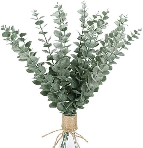 FUNARTY 15pcs Artificial Eucalyptus Leaves Stems 18" Tall Greenery Decor Faux Eucalyptuses Real Touch For Wedding Bouquet Centerpiece Home Decor 7 FUNARTY 15pcs Artificial Eucalyptus Leaves Stems 18" Tall Greenery Decor Faux Eucalyptuses Real Touch For Wedding Bouquet Centerpiece Home Decor - Image 7
