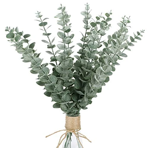 FUNARTY 15pcs Artificial Eucalyptus Leaves Stems 18" Tall Greenery Decor Faux Eucalyptuses Real Touch For Wedding Bouquet Centerpiece Home Decor 1 FUNARTY 15pcs Artificial Eucalyptus Leaves Stems 18" Tall Greenery Decor Faux Eucalyptuses Real Touch For Wedding Bouquet Centerpiece Home Decor