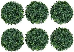 NaienCraft, Pack Of 6 Artificial Plant Topiary Ball Faux Boxwood Decorative Balls For Home Wedding Hanging Decor -Green Leaf Store 51oHTfXlWzL. AC