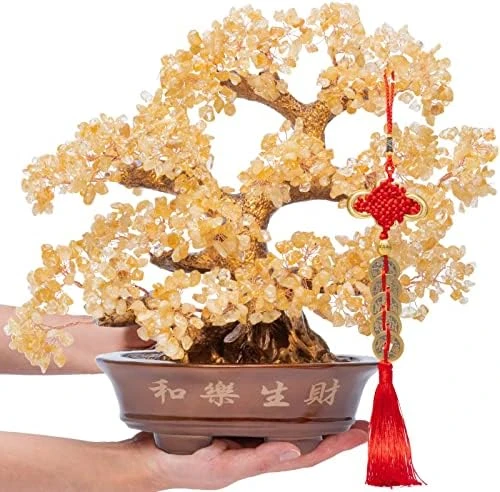 GEMBOURY Natural Aventurine (1,251 Gemstone Count) Chakra Crystal Tree With Healing Properties 14" - Bonsai Feng Shui Money Tree For Luck And Intelligence Desk Decoration 9 GEMBOURY Natural Aventurine (1,251 Gemstone Count) Chakra Crystal Tree With Healing Properties 14" - Bonsai Feng Shui Money Tree For Luck And Intelligence Desk Decoration - Image 9