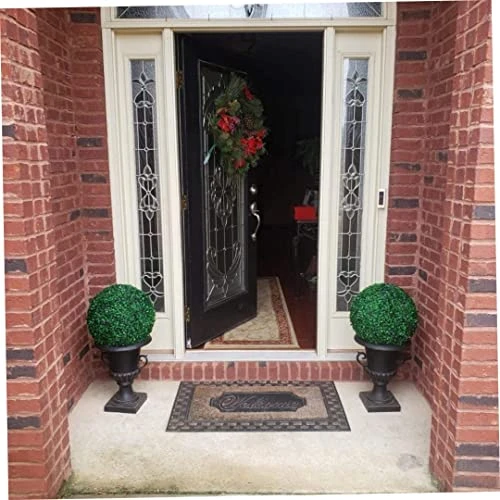 CUCUFA Artificial Plant Topiary Ball, 2Pcs Faux Boxwood Ball Outdoor Uv Resistant Greenery Shrubs Plants Garden Spheres Decorative 4 CUCUFA Artificial Plant Topiary Ball, 2Pcs Faux Boxwood Ball Outdoor Uv Resistant Greenery Shrubs Plants Garden Spheres Decorative - Image 4